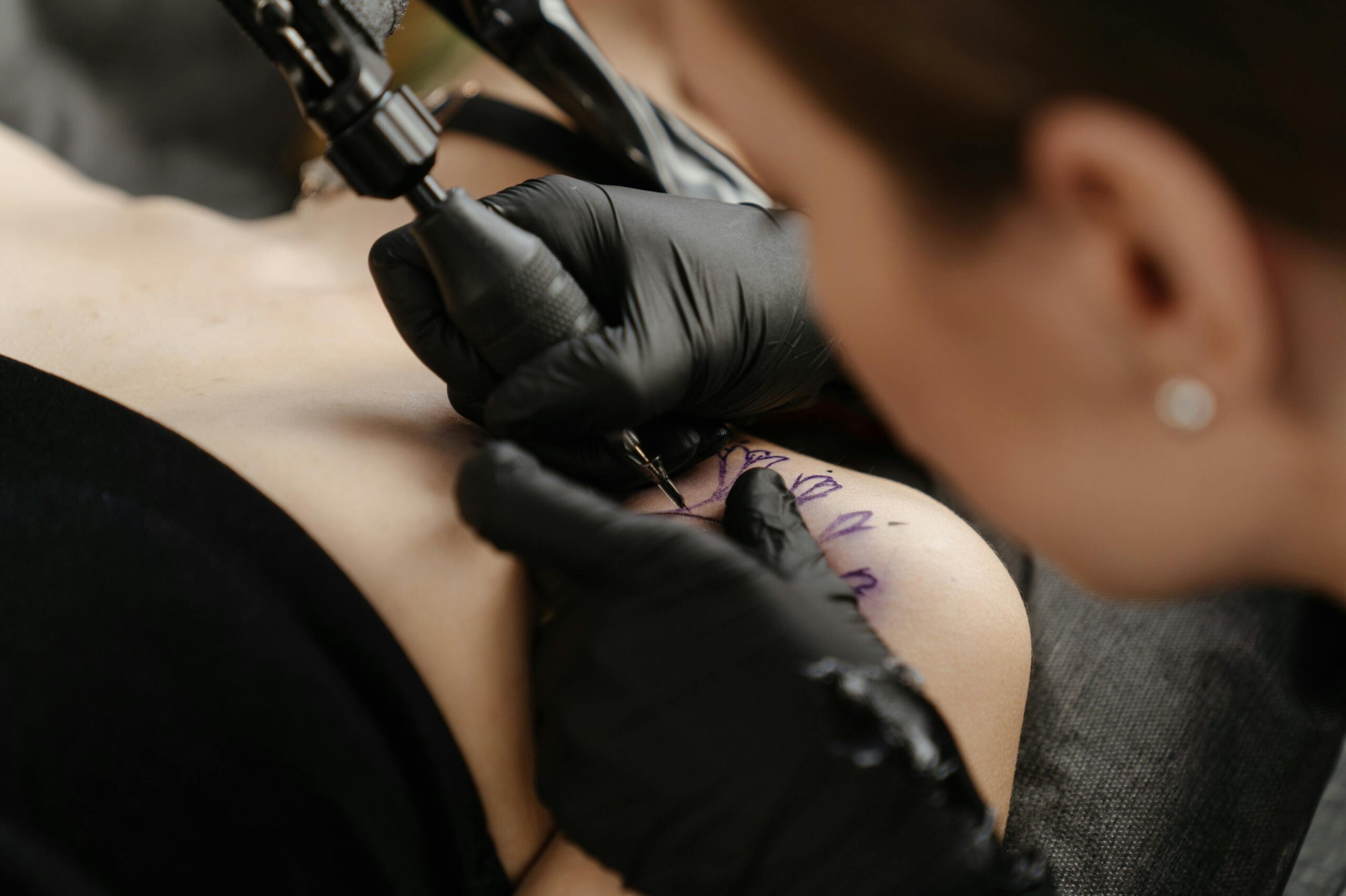 fine line tattooing